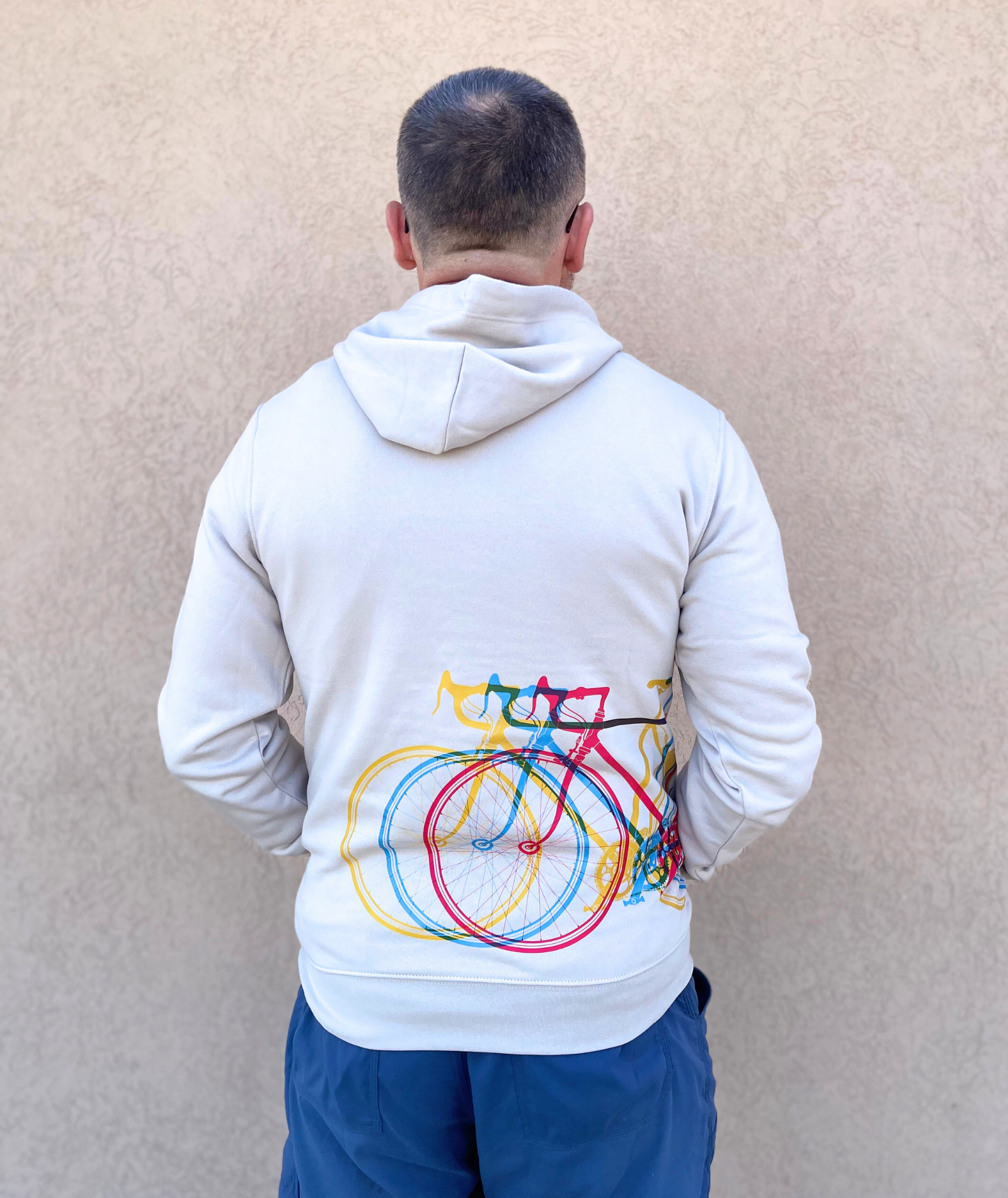 Cp and bikes men's hoodie