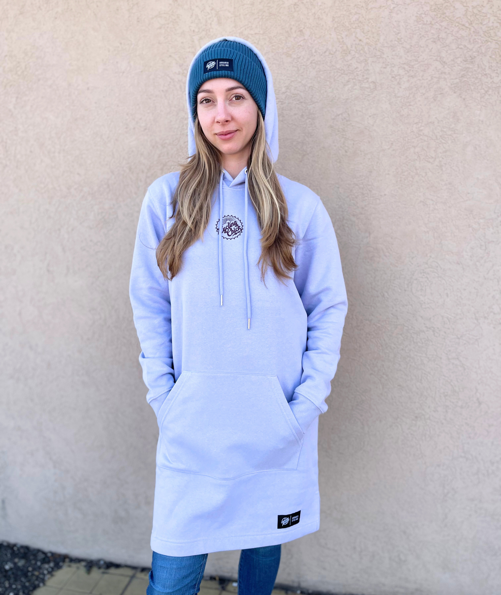 Cycling chick women's hoodie