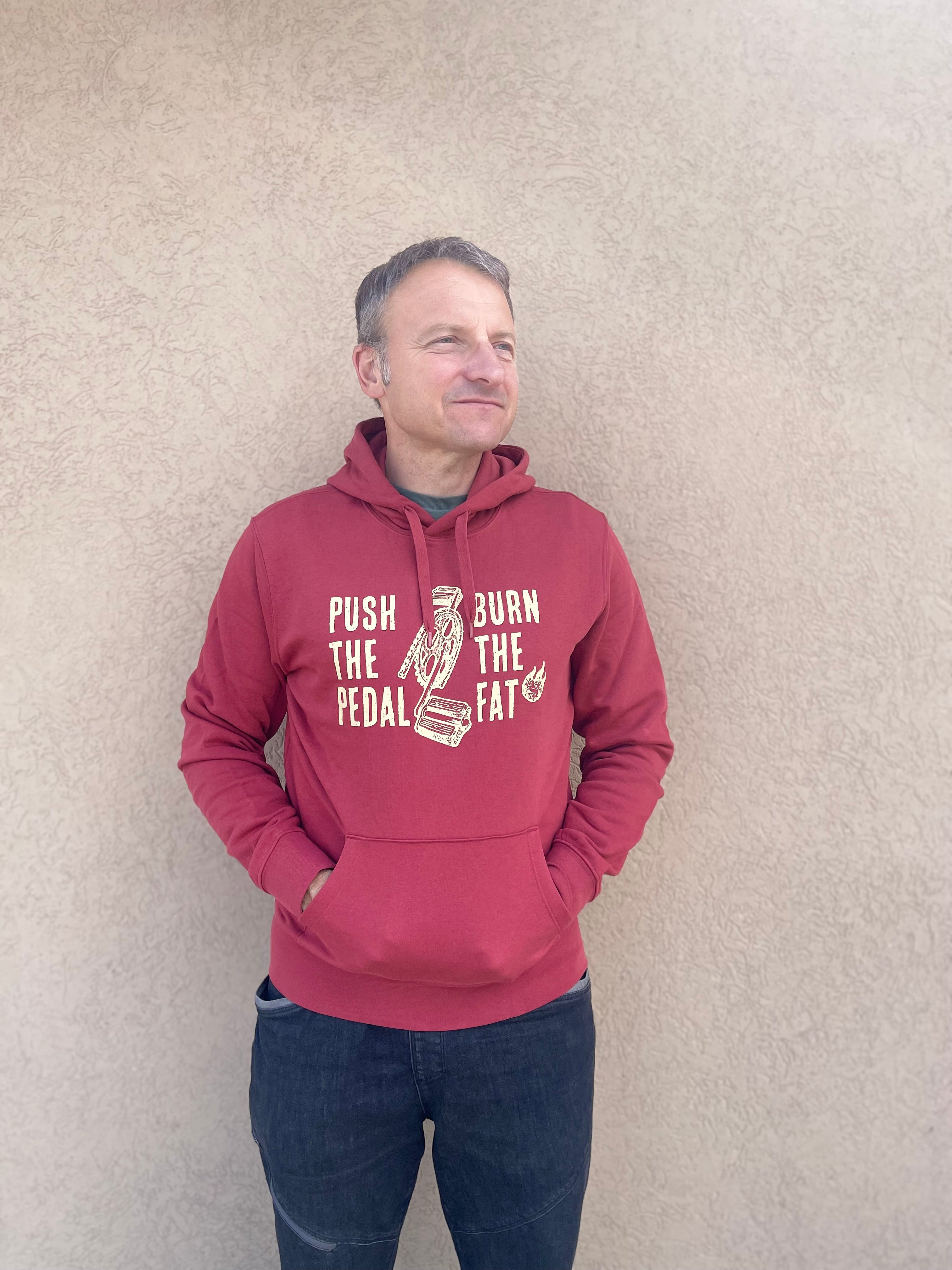 Push the pedal men hoodie