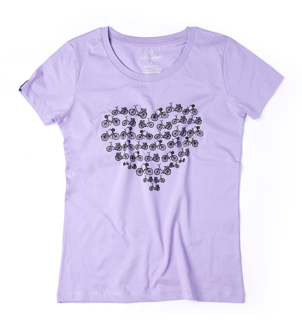 BIKE HEART WOMEN'S T-SHIRT