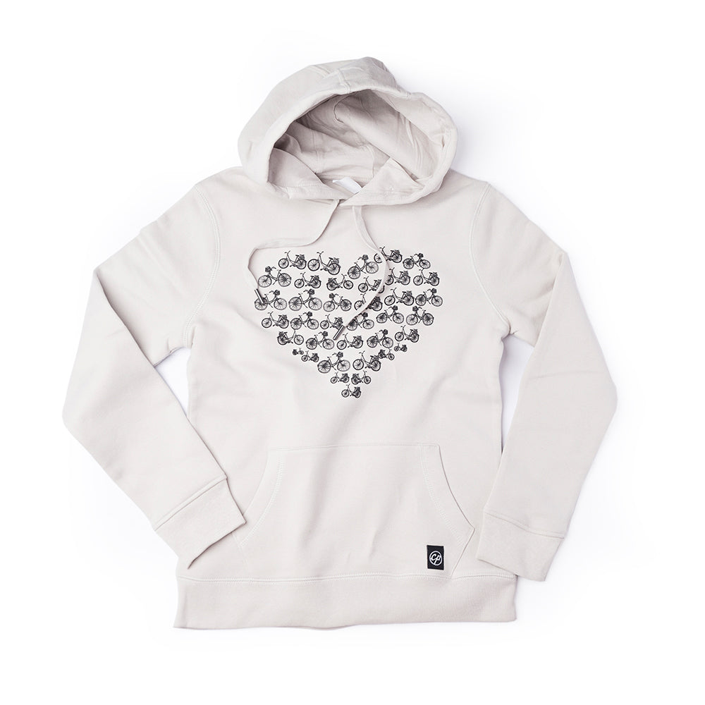 BIKE HEART WOMEN'S HOODIE